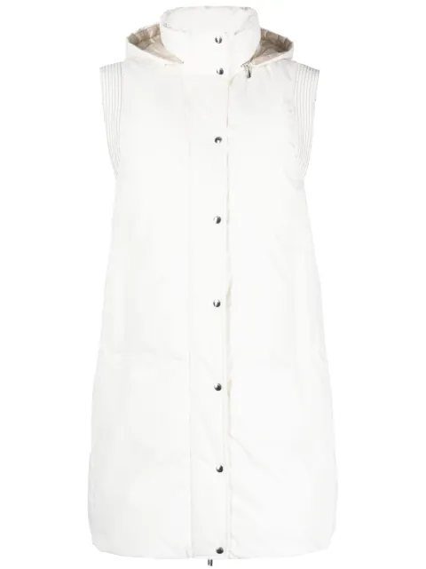 Peserico beaded-trim padded down gilet