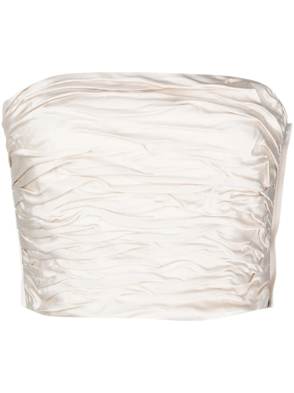 Peserico Enver satin-finish cropped top - Toni neutri