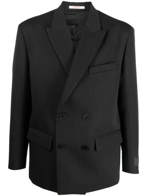 Valentino Garavani double-breasted virgin wool blazer