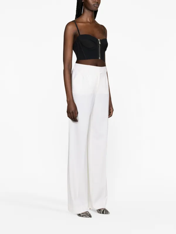 Dolce & Gabbana high-waisted straight-leg Trousers | White