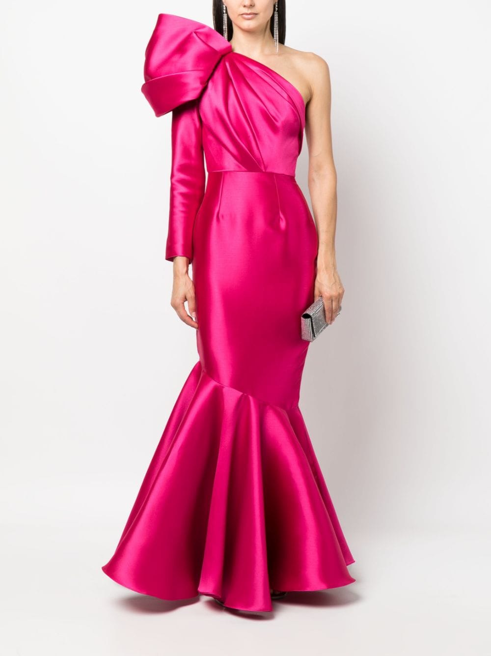 Solace London The Heyam maxi flared dress - Roze