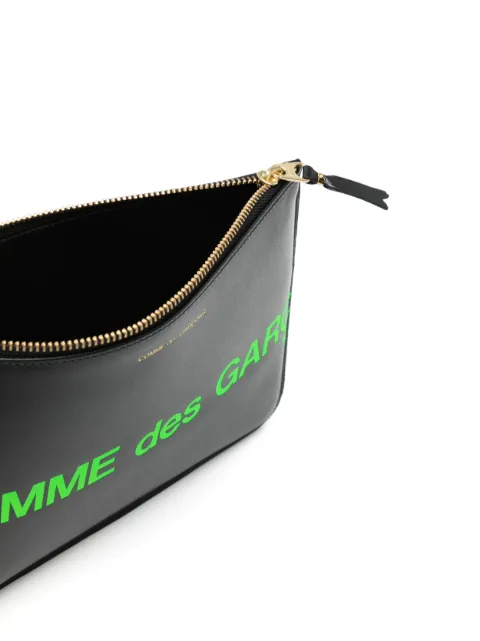 Comme Des Garçons Wallet logo-print leather wallet SA5100HL3GREEN - 2