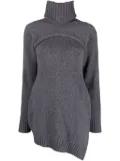 Jil Sander layered ribbed-knit jumper - Grey