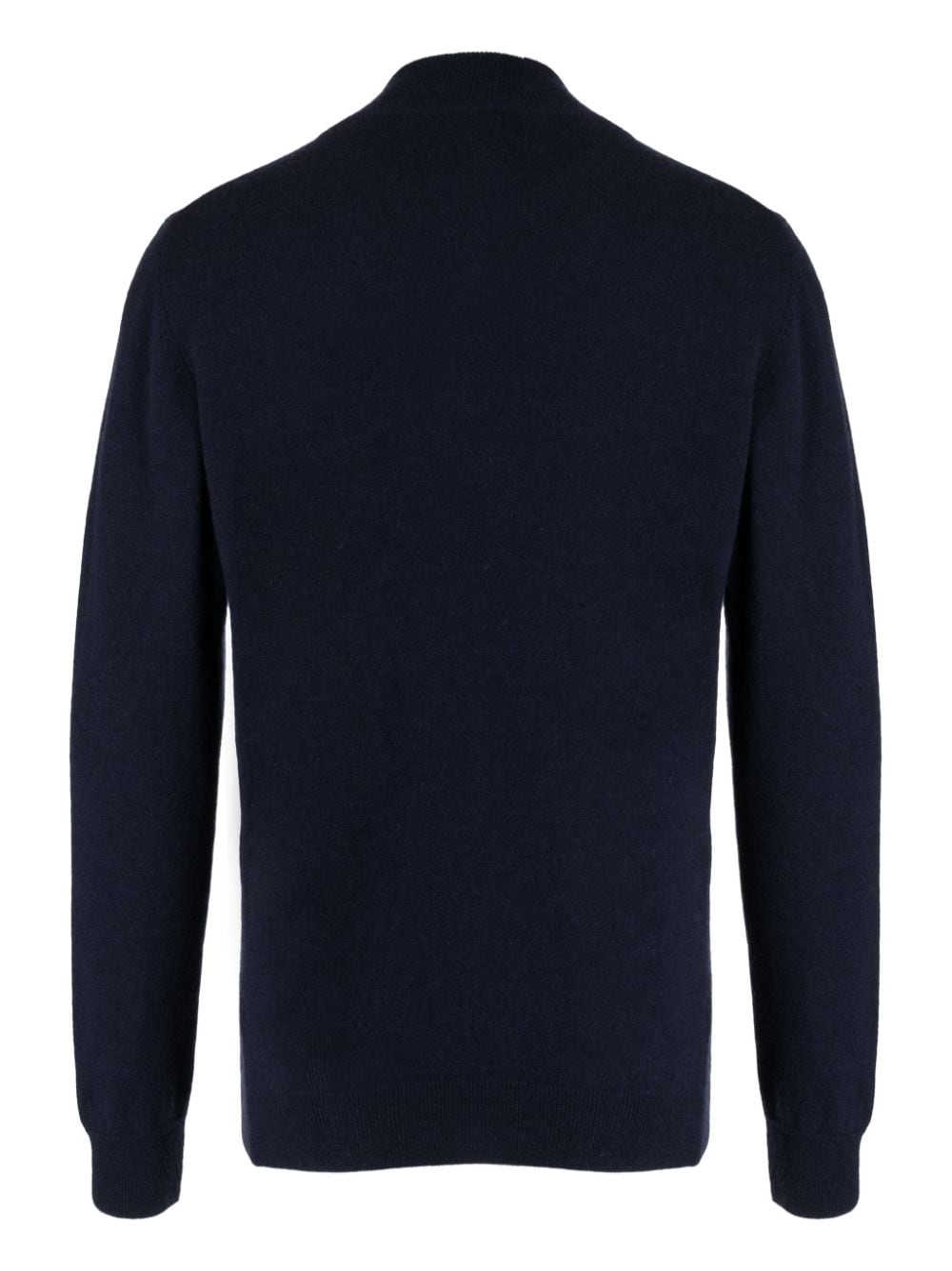 Shop Pringle Of Scotland Quarter-zip Merino-cashmere Jumper In Blue