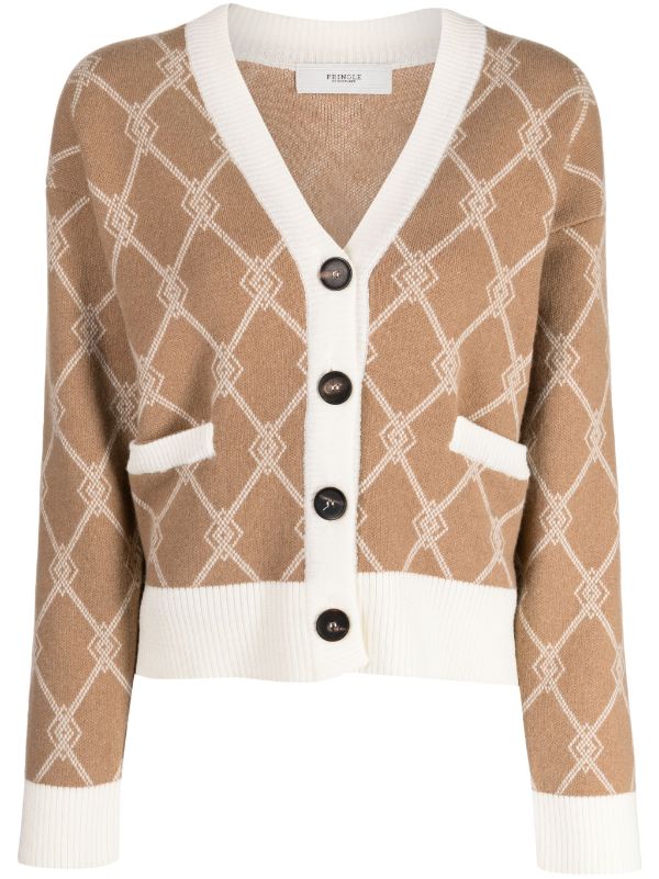 Burberry Monogram intarsia-knit Cardigan - Farfetch