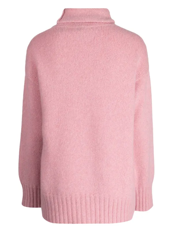 Pringle Of Scotland roll-neck Cashmere Jumper Pink FARFETCH UK