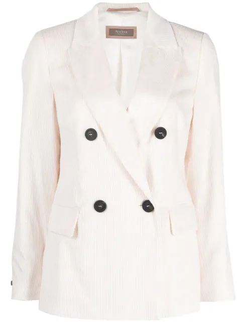 Peserico corduroy double-breasted blazer