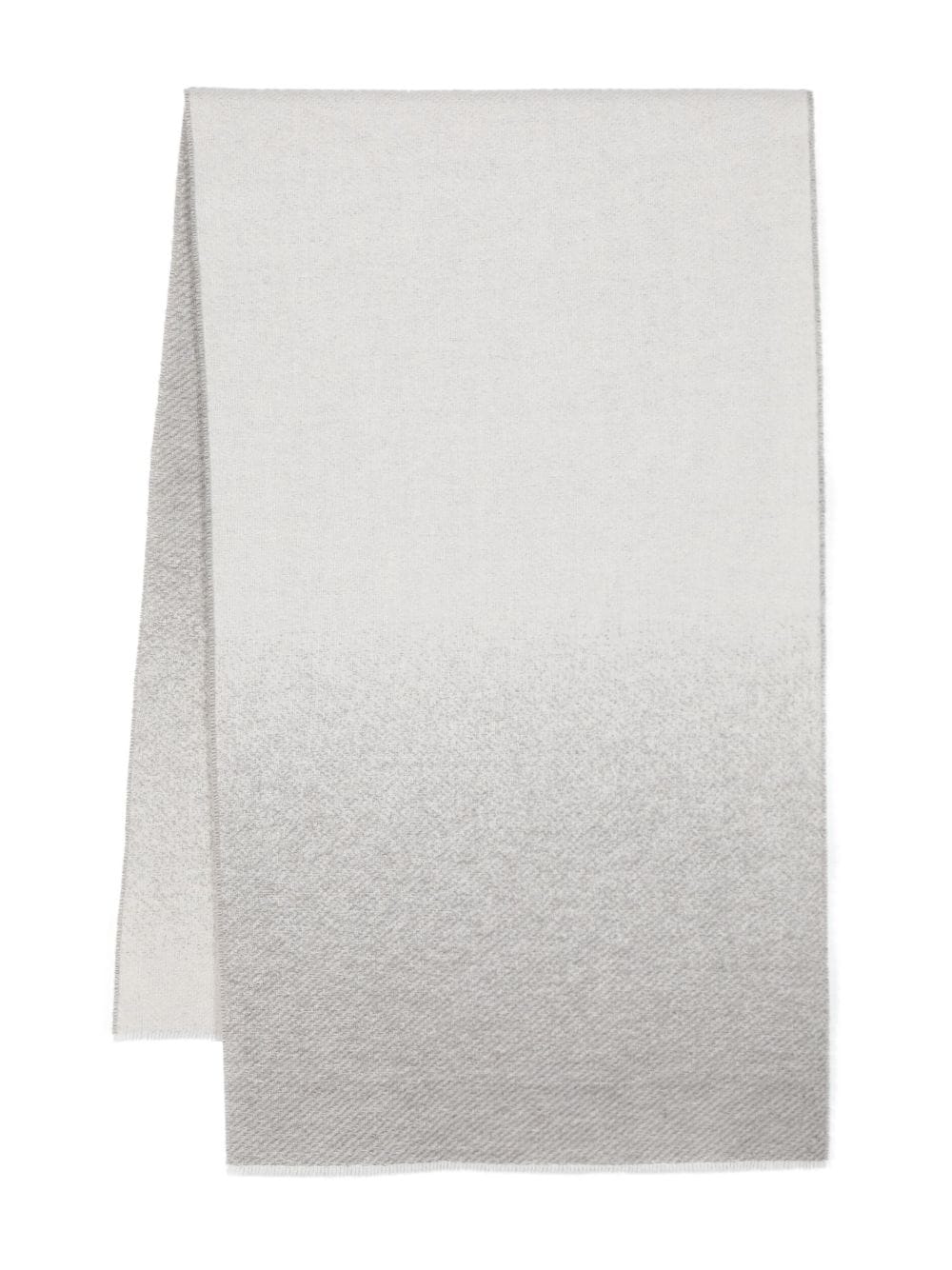 Peserico Frayed Virgin Wool-blend Scarf In Grey