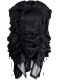 Junya Watanabe gathered-detail wool jacket - Black