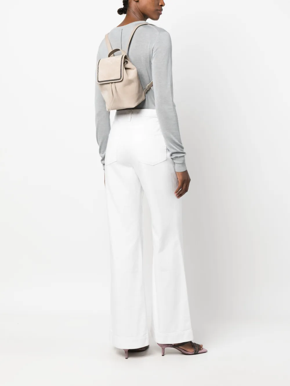 Brunello Cucinelli Veterlaarzen verfraaid met kristallen - Beige
