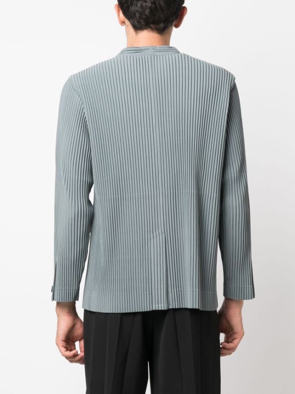 Homme Plissé Issey Miyake Ribbed v-neck Jacket - Farfetch