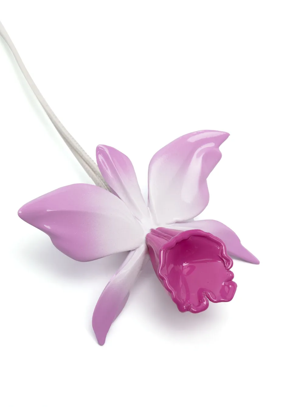 Loewe Orchid Charm Keyring In Metallic