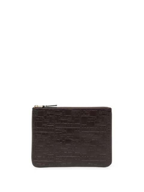 Comme Des Garçons Wallet cartera con logo en relieve