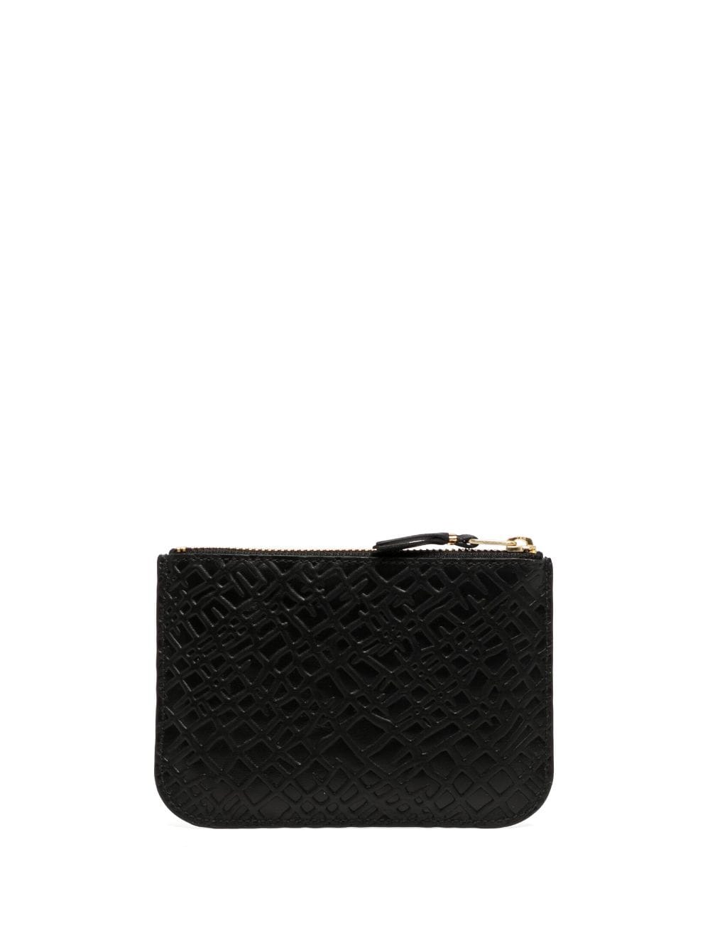 Shop Comme Des Garçons Logo-print Leather Wallet In Black