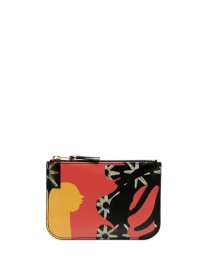 Comme Des Garçons Wallet snake-print Card Holder | Orange | FARFETCH
