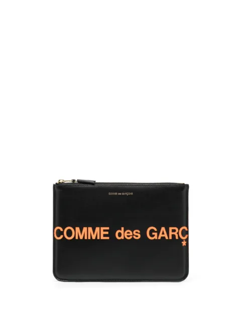 Comme Des Garçons Wallet logo-print leather wallet