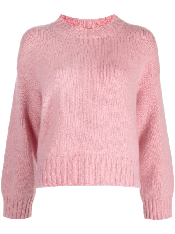 Pringle Of Scotland Cropped Cashmere Jumper Pink FARFETCH
