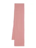 Pringle of Scotland finished-edge ribbed scarf - Pink