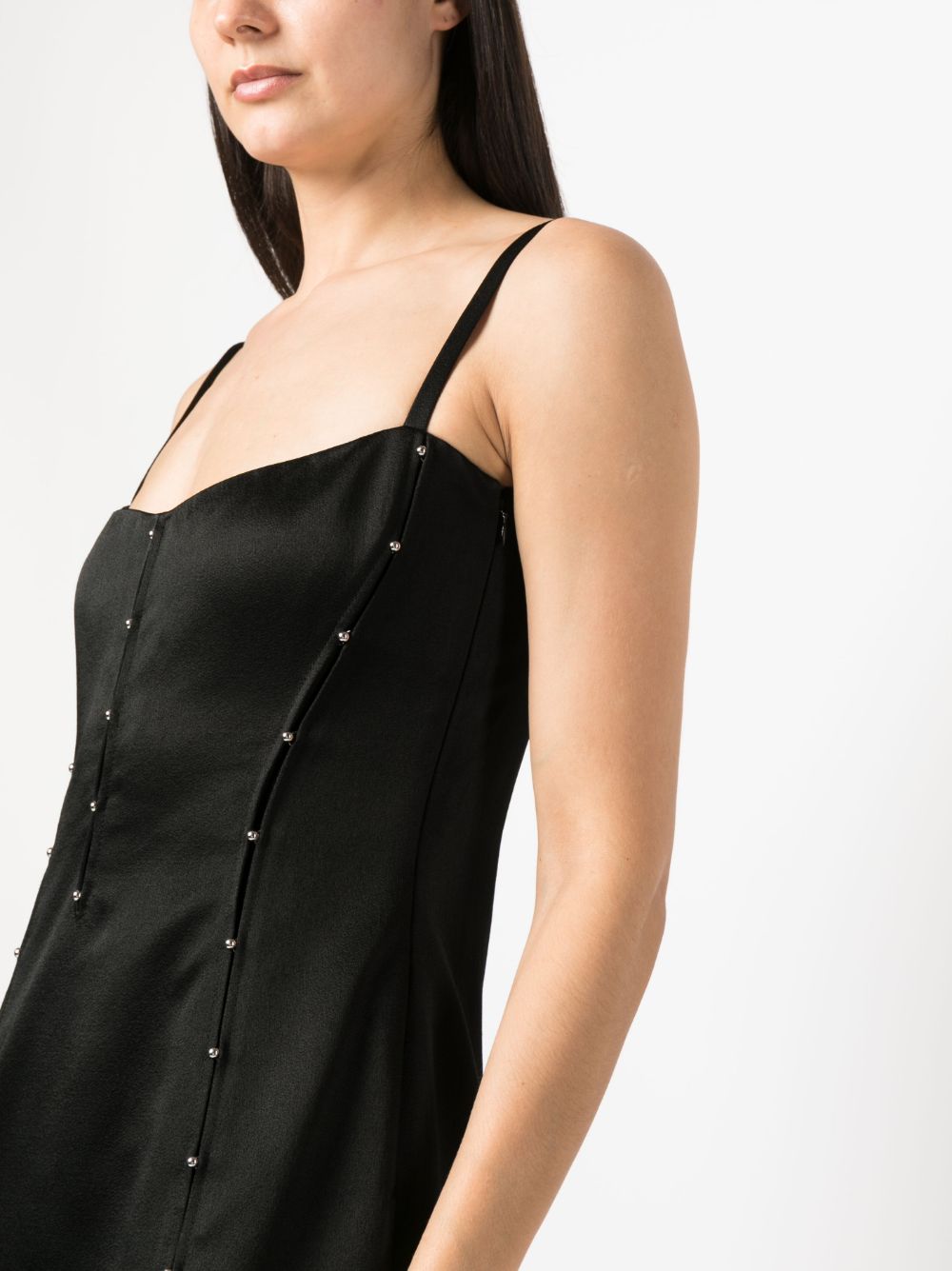 Shop Del Core Slit-detail Gown In Black