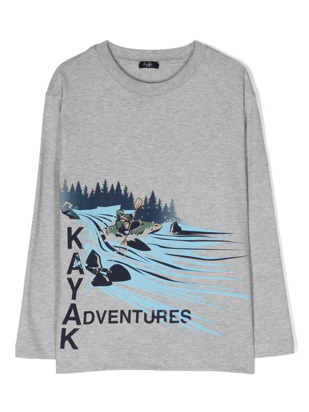 Il Gufo T-shirt met print Grijs