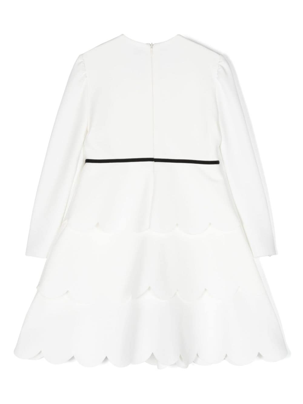 Il Gufo bow-detailing layered dress - Wit