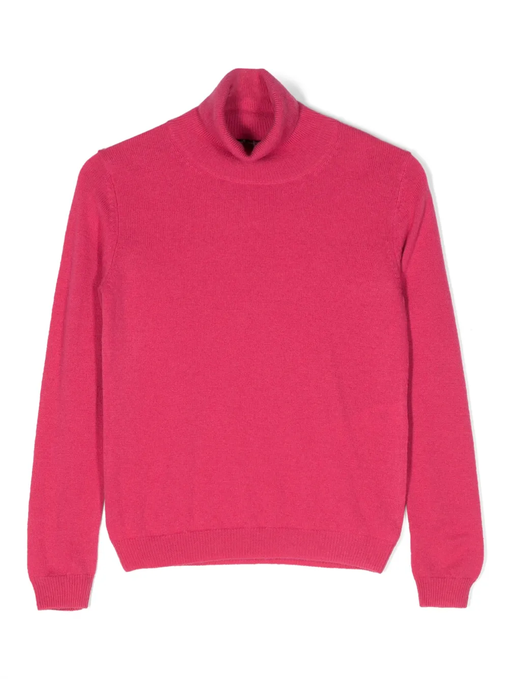 Il Gufo Kids' Fine-knit Roll-neck Jumper In Pink