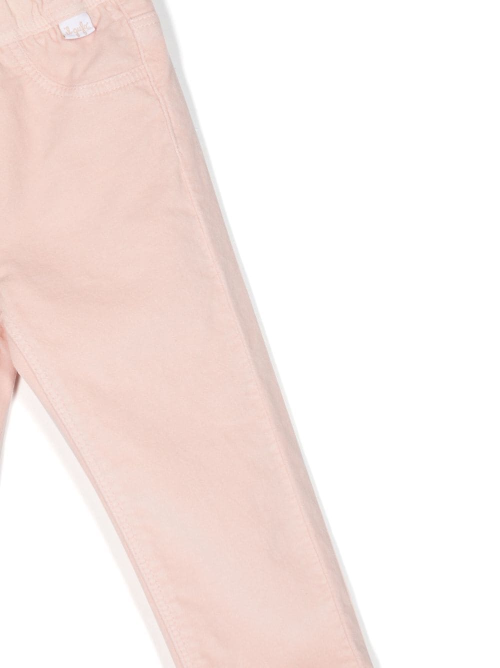 Shop Il Gufo Straight-leg Elasticated Chino Trousers In Pink