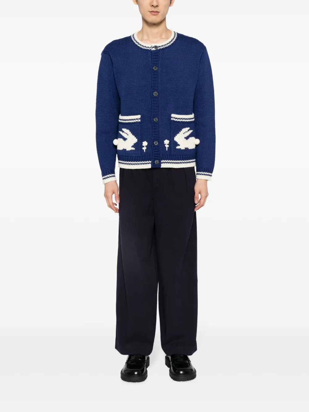 BODE Wollen vest - Blauw