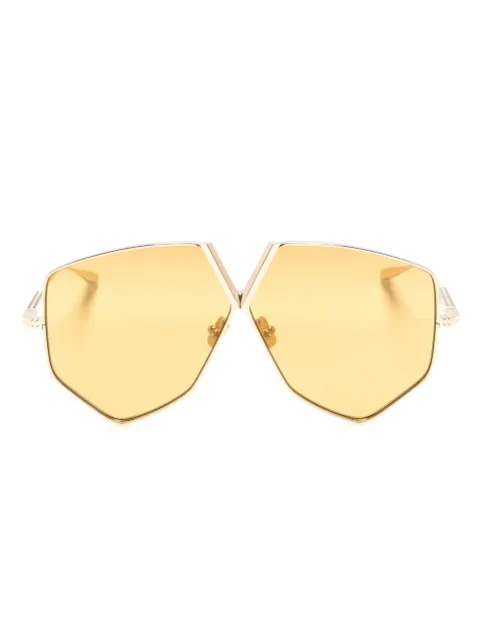 VALENTINO GARAVANI EYEWEAR V-Hexagon oversized-frame sunglasses