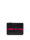 Comme Des Garçons Wallet logo-print leather wallet - Black