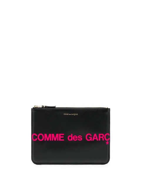 Comme Des Garçons Wallet logo-print leather wallet