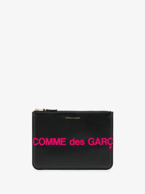 Comme Des Garçons Wallet logo-print leather wallet