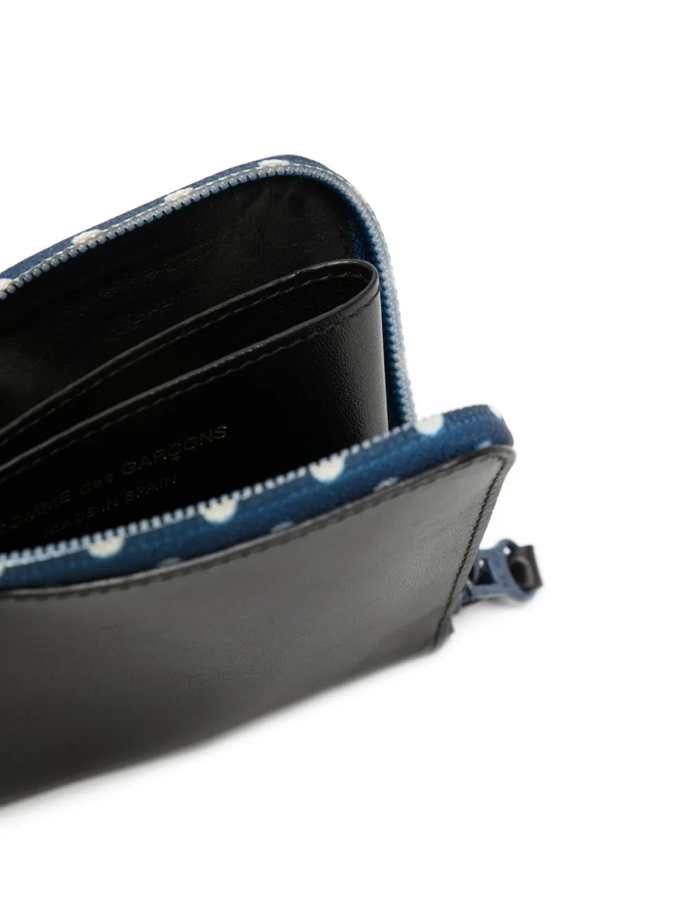 Comme Des Garçons Wallet Portemonnee met stippen Zwart