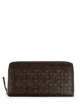 Comme Des Garçons Wallet monogram-pattern leather wallet - Brown