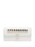 Comme Des Garçons Wallet stud-embellished leather wallet - White