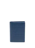 Comme Des Garçons Wallet embossed-brick bi-fold wallet - Blue