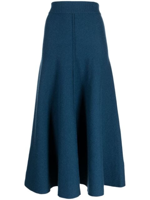 Pringle of Scotland wool-blend knitted midi skirt