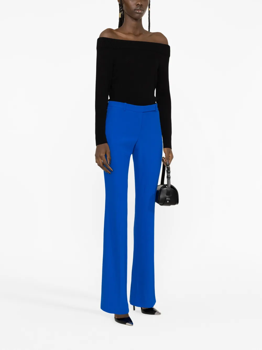 Alexander McQueen Flared pantalon - Blauw
