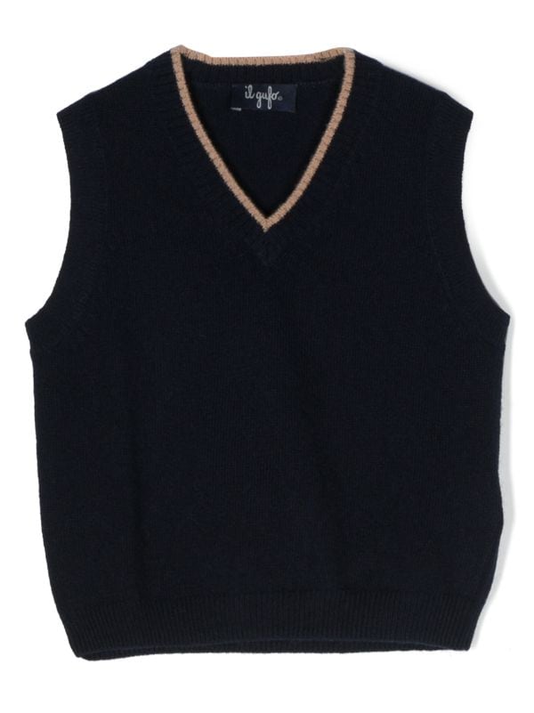 Il Gufo V-neck Knitted Wool Vest - Farfetch