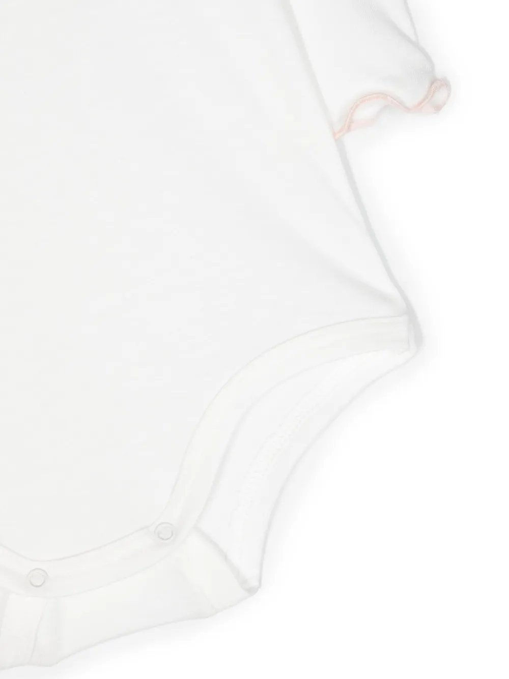 Il Gufo Romper met ruchehals Wit