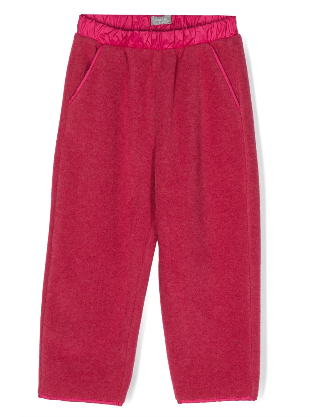 Il Gufo Fleece-texture Track Pants In Pink