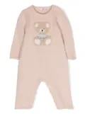 Il Gufo fleece teddy-bear virgin wool romper - Pink