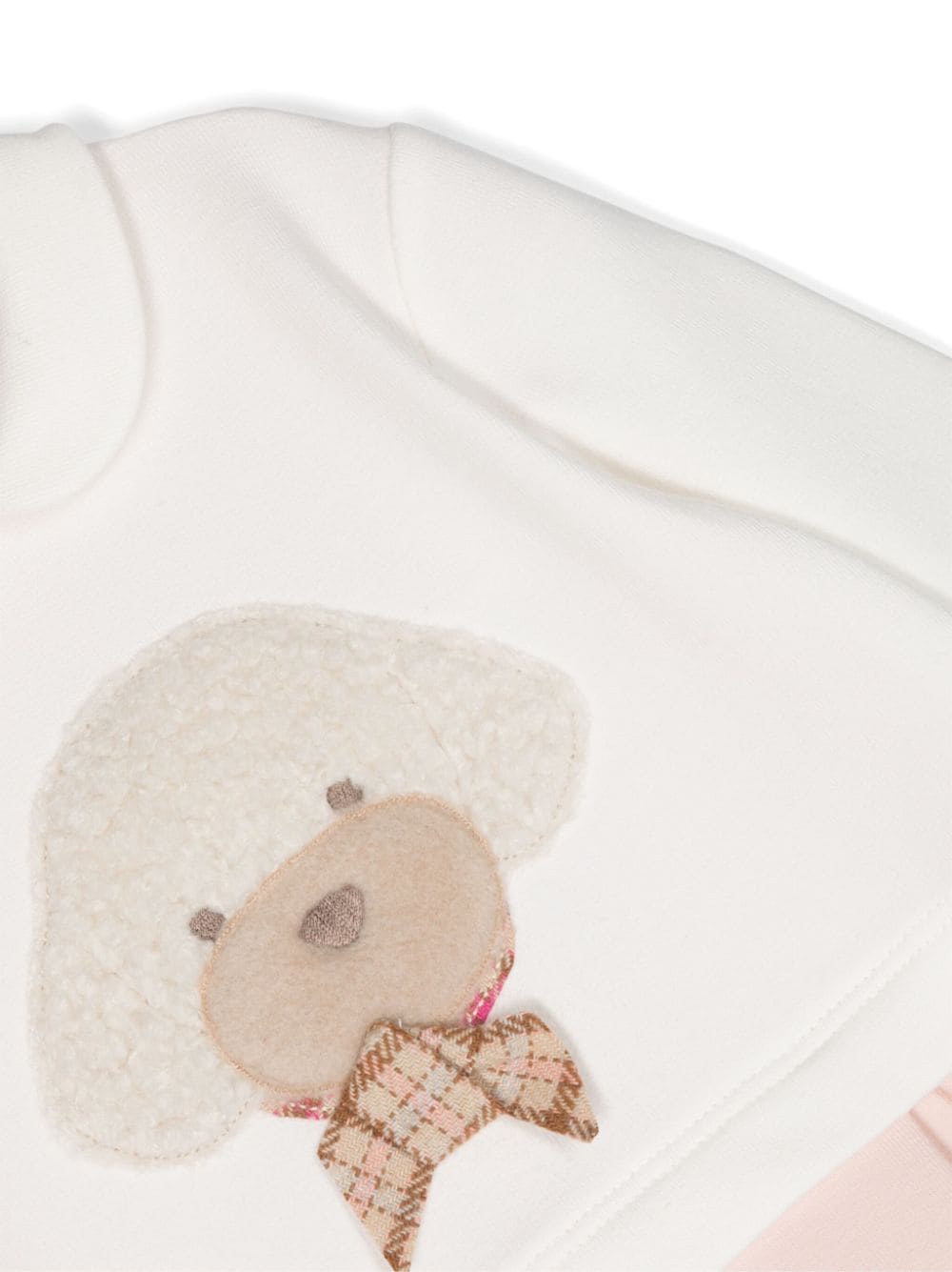 Shop Il Gufo Dog-appliqué Colour-block Pyjamas In Pink