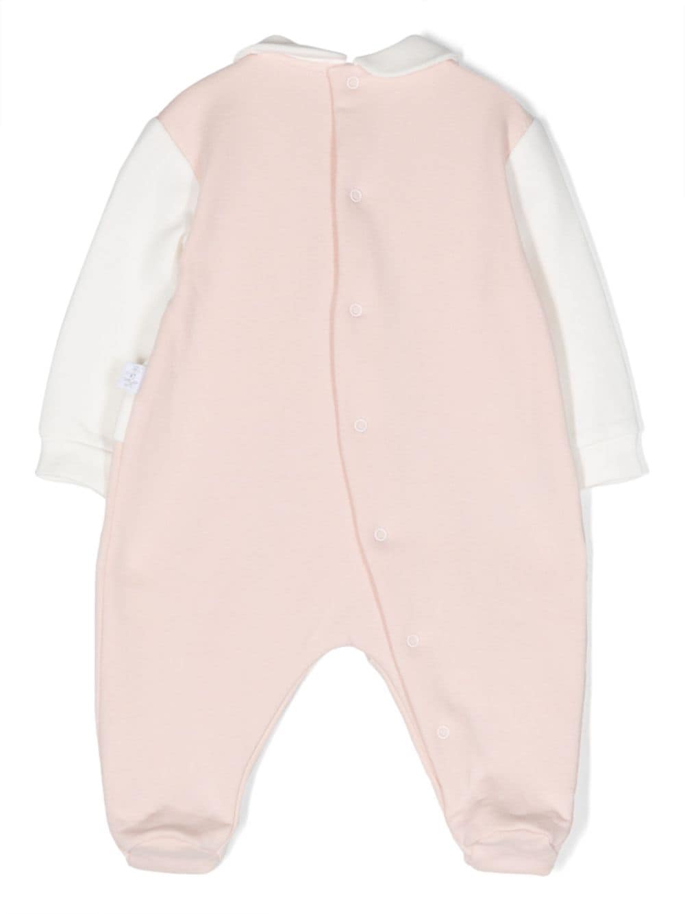 Il Gufo dog-appliqué colour-block pyjamas - Roze