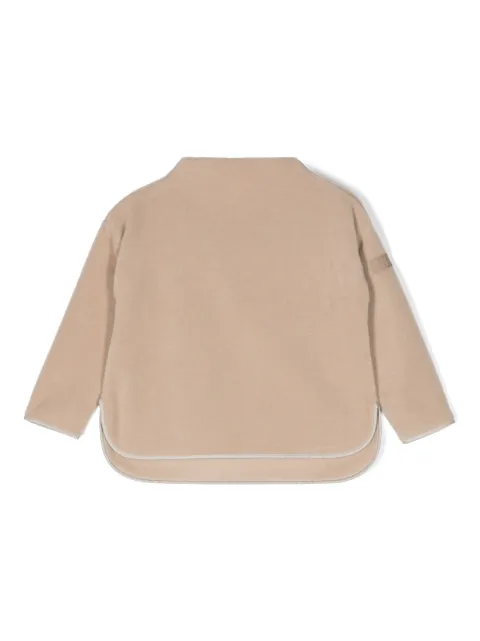 Il Gufo logo-patch brushed sweatshirt 