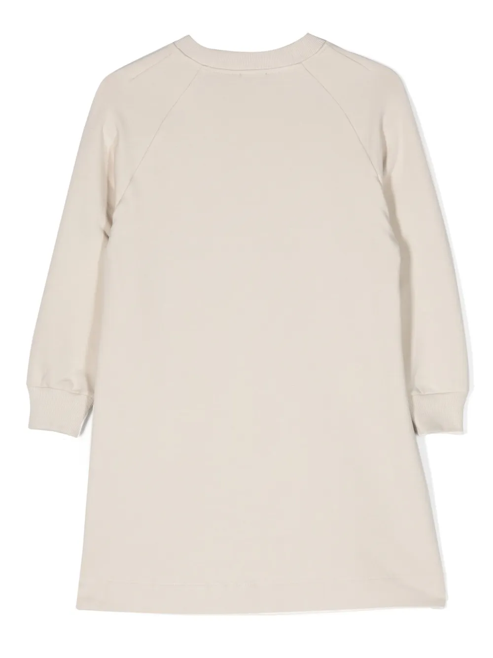 Il Gufo Jurk met bloemapplicatie - Beige