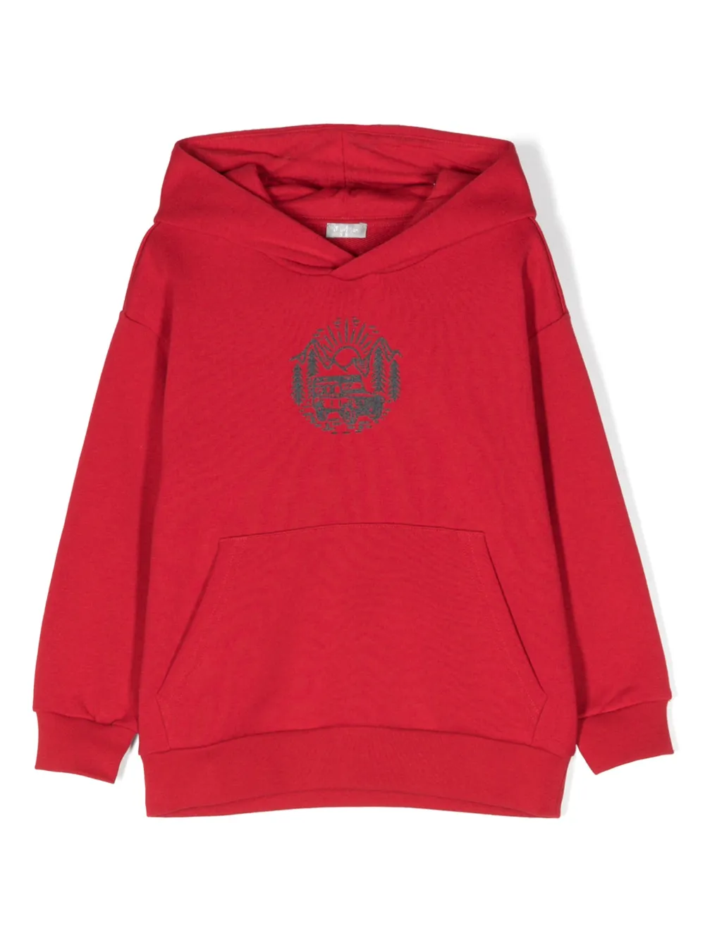 Il Gufo Hoodie met borduurwerk Rood