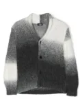 Il Gufo gradient-effect intarsia-knit cardigan - Grey