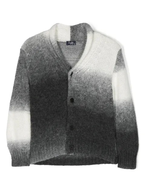 Il Gufo gradient-effect intarsia-knit cardigan 