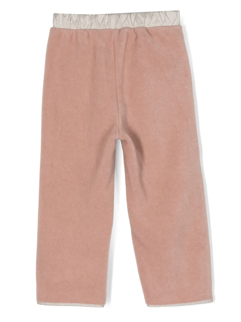 Il Gufo fleece-texture track pants - Roze